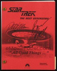 6t220 STAR TREK: THE NEXT GENERATION signed final draft script Mar 31 1994 by writers Moore & Braga