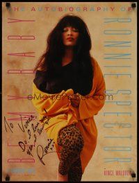 6t324 RONNIE SPECTOR: BE MY BABY signed special 18x24 '04 by BOTH Ronnie Spector AND Vince Waldron!