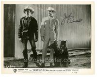 6t365 JOHN RUSSELL signed 8x10 still '57 great image with two Doberman Pincers in Untamed Youth!