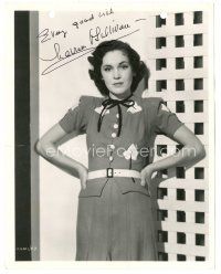 6t386 MAUREEN O'SULLIVAN signed 8x10 key book still '38 in designer outfit for A Yank at Oxford!
