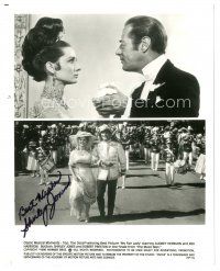 6t398 SHIRLEY JONES signed 8x10 still '98 split image with her in The Music Man from documentary!