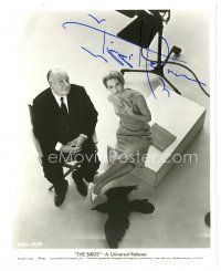 6t736 TIPPI HEDREN signed 8x10 REPRO still '90s with Alfred Hitchcock on the set of The Birds!