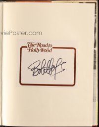 6t183 BOB HOPE signed bookplate in hardcover book '77 his biography The Road to Hollywood!