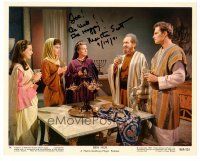 6t384 MARTHA SCOTT signed color 8x10 still #14 R69 with Charlton Heston & others in Ben-Hur!