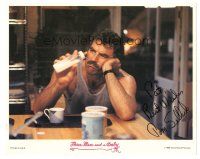 6t404 TOM SELLECK signed 8x10 mini LC '88 in kitchen with milk bottle from Three Men and a Baby!
