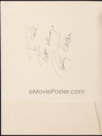 6t219 TRIBUTE signed presskit w/ 1 still '80 by Robby Benson, includes artwork by Hirschfeld!