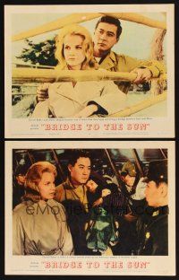 6w768 BRIDGE TO THE SUN 2 LCs '61 James Shigeta & Carroll Baker had a love between two worlds!