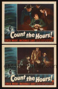 6w793 COUNT THE HOURS 2 LCs '53 Don Siegel directed, MacDonald Carey, Jack Elam!