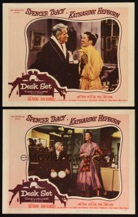 6w800 DESK SET 2 LCs '57 great images of Spencer Tracy & Katharine Hepburn!