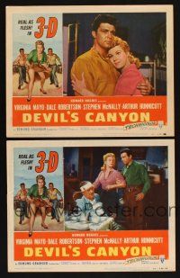 6w802 DEVIL'S CANYON 2 LCs '53 sexy 3-D Virginia Mayo, Dale Robertson!