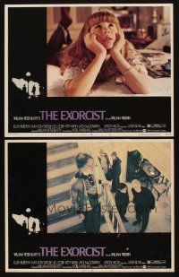 6w813 EXORCIST 2 LCs '74 William Friedkin, Max Von Sydow, Ellen Burstyn, close-up of Linda Blair!