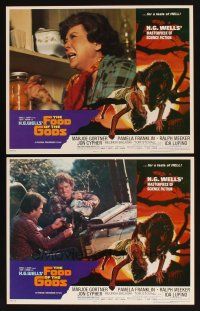 6w821 FOOD OF THE GODS 2 LCs '76 Marjoe Gorner, Ida Lupino, attack of giant rats!