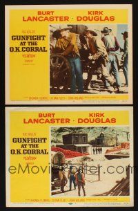6w834 GUNFIGHT AT THE O.K. CORRAL 2 LCs '57 cool image of John Ireland & Dennis Hopper!