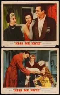 6w865 KISS ME KATE 2 LCs '53 Howard Keel, Kathryn Grayson, sexy Ann Miller!