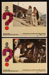 6w872 LAST OF SHEILA 2 LCs '73 Ian McShane, Raquel Welch, Richard Benjamin & dead guy!