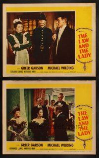 6w873 LAW & THE LADY 2 LCs '51 Greer Garson, Michael Wilding, Marjorie Main!