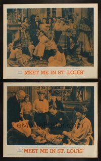 6w893 MEET ME IN ST. LOUIS 2 LCs R62 Judy Garland, Margaret O'Brien, classic musical!