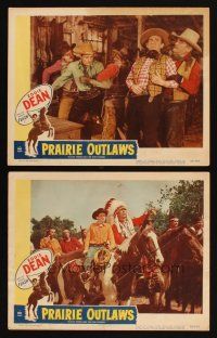 6w994 WILD WEST 2 LCs R48 Eddie Dean, Roscoe Ates, Prairie Outlaws!