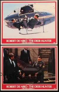 6w325 DEER HUNTER 5 English LCs '78 directed by Michael Cimino, Robert De Niro in Vietnam!