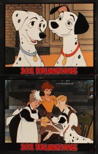 6w263 ONE HUNDRED & ONE DALMATIANS 7 LCs R91 most classic Walt Disney canine family cartoon!