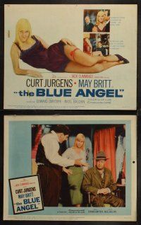 6w049 BLUE ANGEL 8 LCs '59 Curt Jurgens, great images of sexy dancer May Britt!