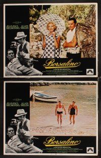 6w054 BORSALINO 8 LCs '70 Jean-Paul Belmondo & Alain Delon, directed by Jacques Deray!
