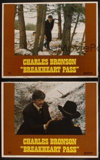 6w565 BREAKHEART PASS 3 LCs '76 Alistair MacLean novel, Charles Bronson, Richard Crenna!