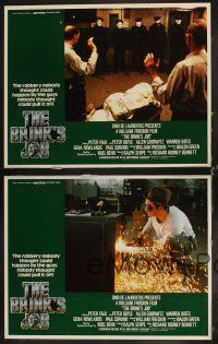 6w405 BRINK'S JOB 4 LCs '78 Peter Falk & Paul Sorvino in money rain, directed by William Friedkin!
