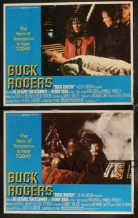 6w407 BUCK ROGERS 4 LCs '79 classic sci-fi comic strip, Pamela Hensley, Henry Silva!