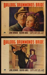 6w059 BULLDOG DRUMMOND'S BRIDE 8 LCs '39 John Howard & pretty Heather Angel!