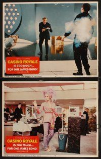 6w410 CASINO ROYALE 4 LCs '67 all-star James Bond sexy psychedelic spy spoof, David Niven!