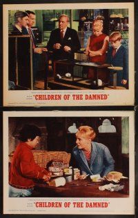 6w077 CHILDREN OF THE DAMNED 8 LCs '64 beware the creepy kid's eyes that paralyze!