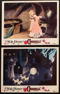 6w580 CINDERELLA 3 LCs R57 Walt Disney classic romantic musical fantasy cartoon!