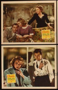 6w416 CLAUDIA 4 LCs '43 Ina Claire looks at Dorothy McGuire & Robert Young on couch!