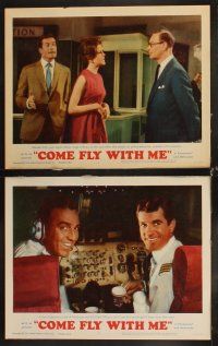 6w083 COME FLY WITH ME 8 LCs '63 Dolores Hart, Hugh O'Brian, Karl Boehm, Pamela Tiffin!