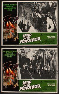 6w424 DEVIL'S MEN 4 LCs '77 Land of the Minotaur, Robert Tanenbaum fantasy monster border art!