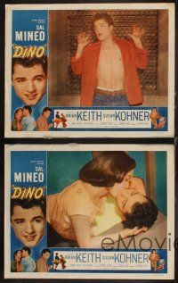 6w426 DINO 4 LCs '57 images of troubled teen Sal Mineo, Susan Kohner, Brian Keith!