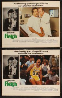 6w116 FLETCH 8 LCs '85 Michael Ritchie, wacky detective Chevy Chase, Dana Wheeler-Nicholson!