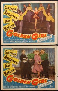 6w344 GOLDEN GIRL 5 LCs '51 sexy dancing Mitzi Gaynor, Dale Robertson & Dennis Day!