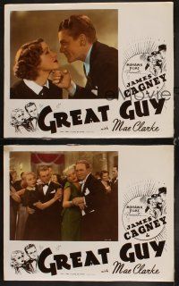 6w620 GREAT GUY 3 Color-Glos LCs R40s great images of James Cagney, pretty Mae Clarke!