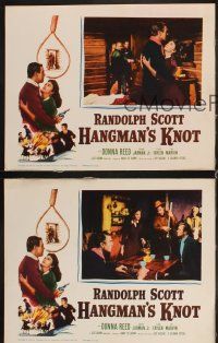 6w625 HANGMAN'S KNOT 3 LCs R61 Randolph Scott, Donna Reed, Lee Marvin!