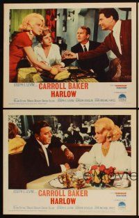 6w446 HARLOW 4 LCs '65 images of sexy Carroll Baker in the title role!