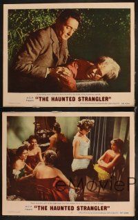 6w447 HAUNTED STRANGLER 4 LCs '58 serial killer mystery, sexy Can-Can girls, Boris Karloff!