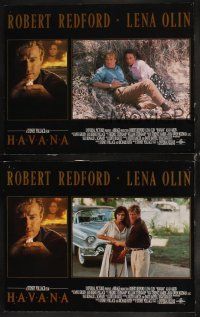 6w627 HAVANA 3 LCs '90 Robert Redford gambling, sexy Lena Olin, Sydney Pollack directed!