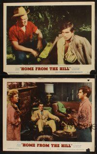 6w449 HOME FROM THE HILL 4 LCs '60 Robert Mitchum, Eleanor Parker & George Peppard!