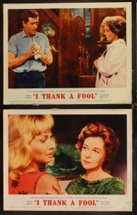 6w135 I THANK A FOOL 8 LCs '62 Susan Hayward would kill for love, Peter Finch