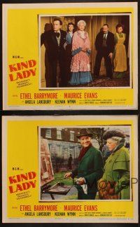 6w461 KIND LADY 4 LCs '51 John Sturges, Ethel Barrymore, Keenan Wynn & Angela Lansbury!
