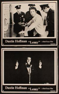 6w142 LENNY 8 LCs '74 Dustin Hoffman as comedian Lenny Bruce, Valerie Perrine!