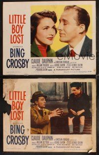 6w651 LITTLE BOY LOST 3 LCs '53 Bing Crosby w/Gabrielle Dorziat, Christian Fourcade!