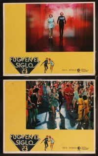 6w146 LOGAN'S RUN 8 Spanish/U.S. LCs '76 Michael York & Jenny Agutter, directed by Michael Anderson